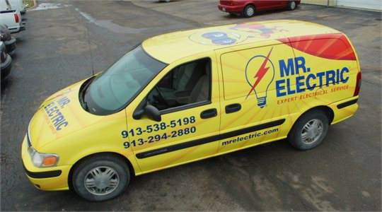 Mr Electric Mini Van Wrap